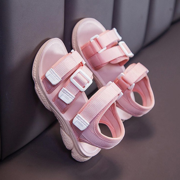 Sandale pentru copii pentru fete - cu cataramă și închidere cu velcro