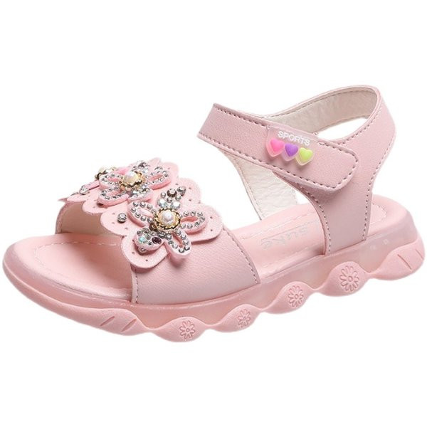 Sandale casual pentru copii cu pietre si talpa de cauciuc