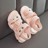 Model nou de sandale pentru copii cu broderie si catarama