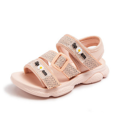 Model nou de sandale pentru copii cu broderie si catarama