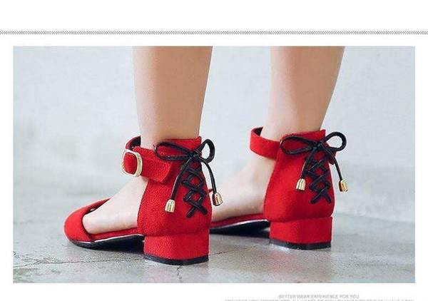 Sandale pentru copii pentru fete cu cataramă și cravate în mai multe culori