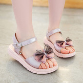 Sandale moderne cu panglică și cataramă-pentru fete
