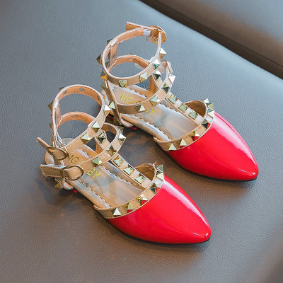 Sandale pentru copii cu cureaua si catarama pentru fete