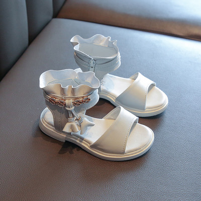 Model nou de sandale din piele pentru fete in trei culori