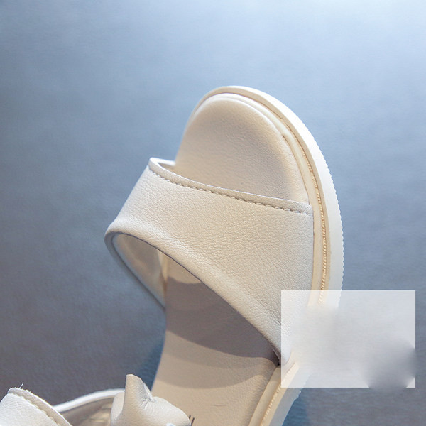 Model nou de sandale din piele pentru fete in trei culori