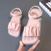 Sandale copii din piele cu catarama