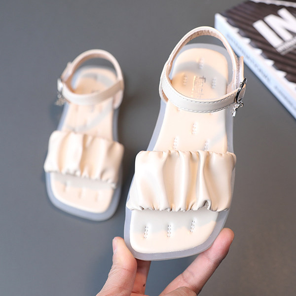 Sandale copii din piele cu catarama