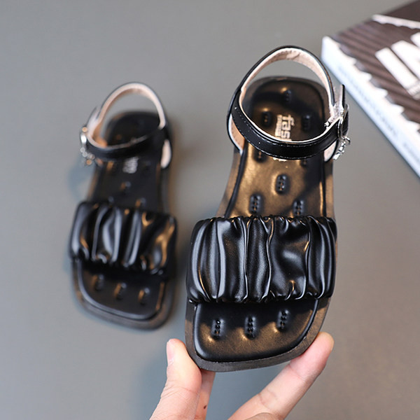 Sandale copii din piele cu catarama