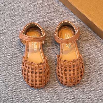 Dječje sandale od eko kože sa ravnim đonom