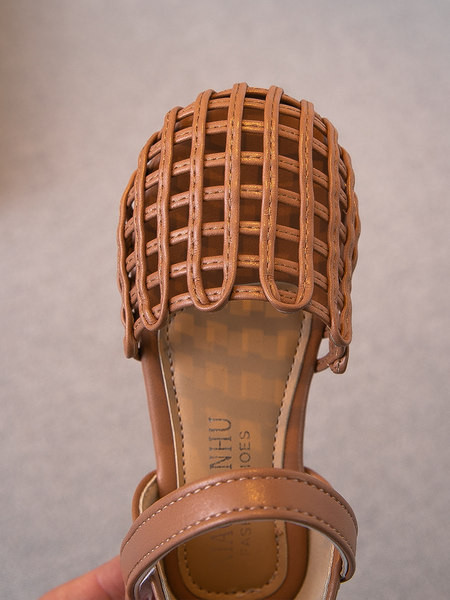 Dječje sandale od eko kože sa ravnim đonom