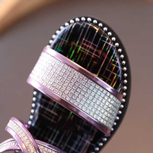 Sandale moderne pentru copii pentru fete cu pietre și fermoar