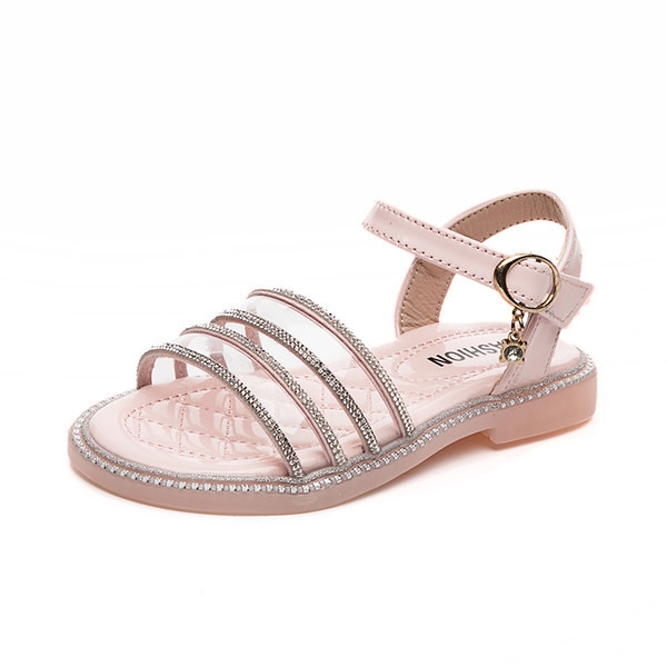 Sandale pentru copii cu pietre și cataramă