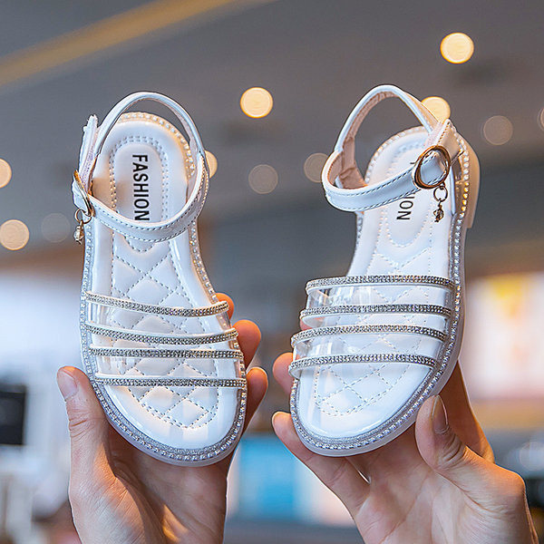 Sandale pentru copii cu pietre și cataramă