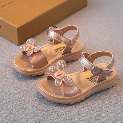 Sandale pentru copii cu cataramă și element 3D