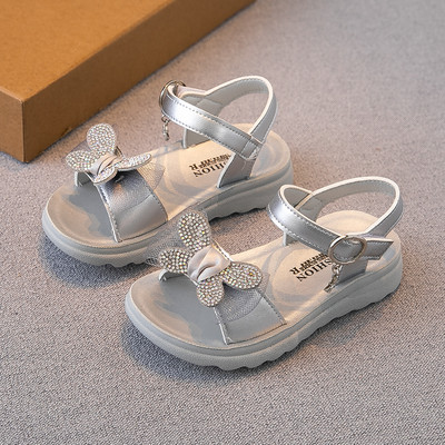 Sandale pentru copii cu cataramă și element 3D