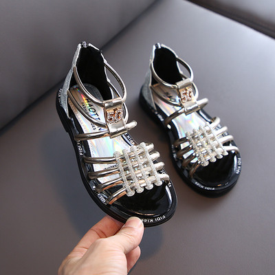 Casual παιδικά σανδάλια με επίπεδη σόλα σε διάφορα χρώματα για κορίτσια