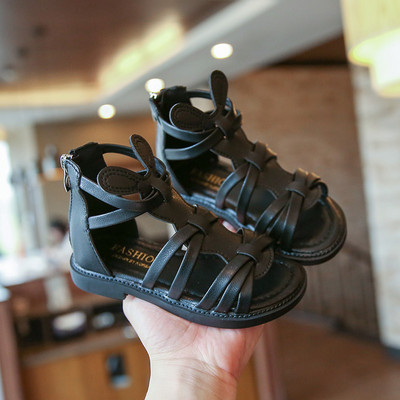 Sandale casual pentru copii din piele ecologica pentru fete