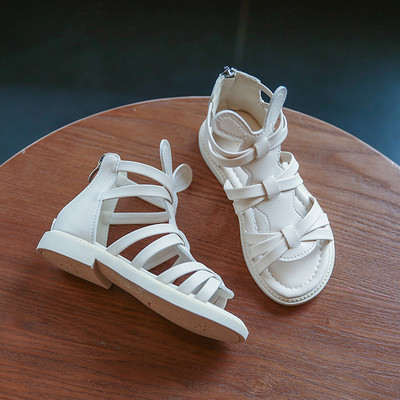 Sandale casual pentru copii din piele ecologica pentru fete