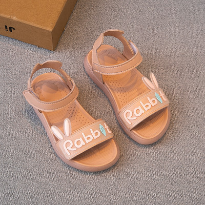 Sandale pentru copii cu talpă plată și element 3D