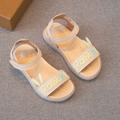 Sandale pentru copii cu talpă plată și element 3D