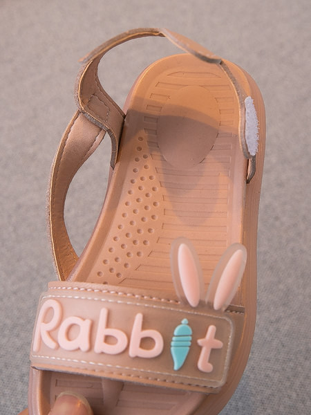 Sandale pentru copii cu talpă plată și element 3D