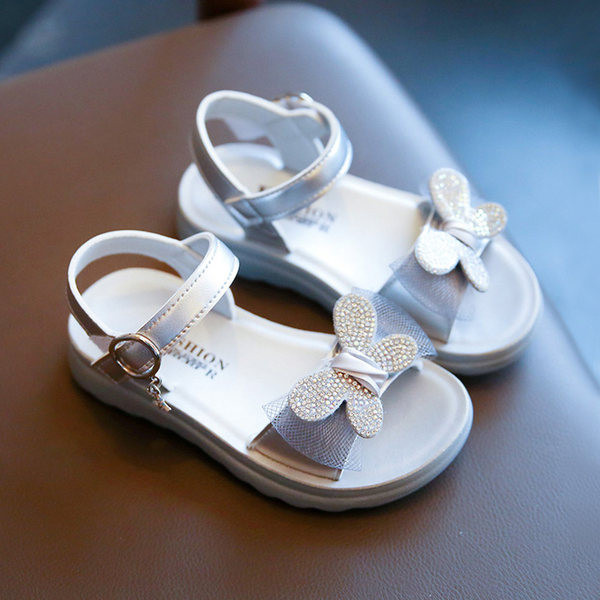 Sandale pentru copii cu cataramă și element 3D