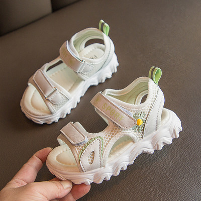 Sandale sport-casual pentru copii cu broderie pentru fete