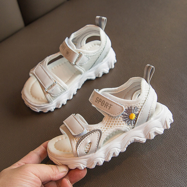 Sandale sport-casual pentru copii cu broderie pentru fete