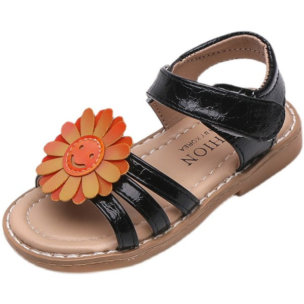 Sandale pentru copii cu element 3D cu autocolant in trei culori