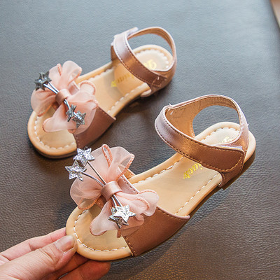 Novi model dječjih sandala sa tilom i ravnim đonom za djevojčice