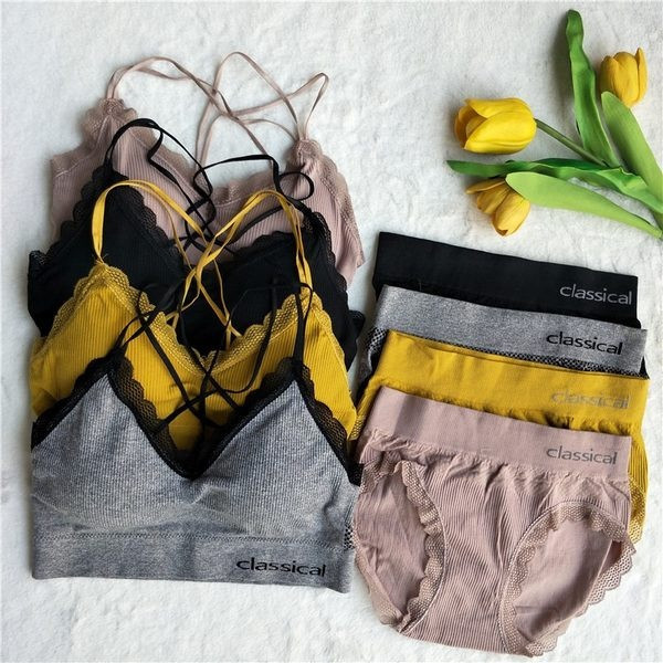 Set de bustieră și boxeri de damă cu inscripție