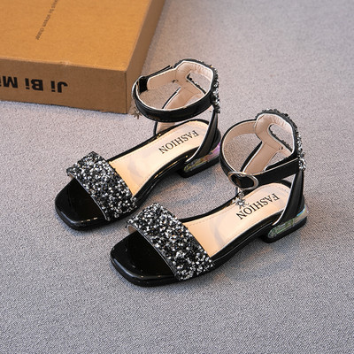 Sandale moderne pentru copii pentru fete cu pietre și cataramă