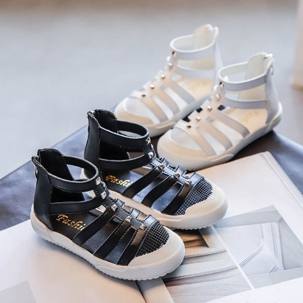 Sandale de fete moderne stil roman din piele ecologica