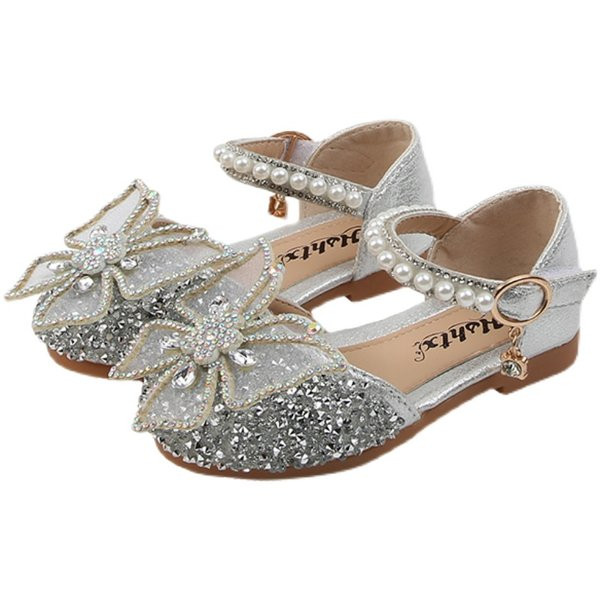 Vaikiškos laisvalaikio basutės su perlais ir akmenukais tiks mergaitėms