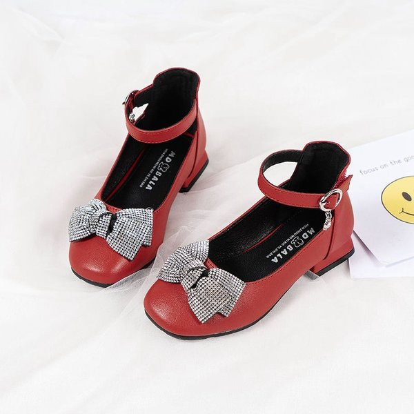 Sandale fete de ocazie cu panglica si pietre