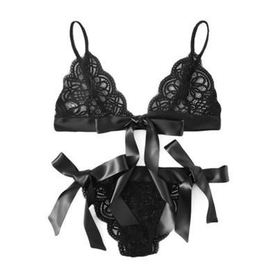 Set intim elegant pentru femei, cu dantela din doua piese