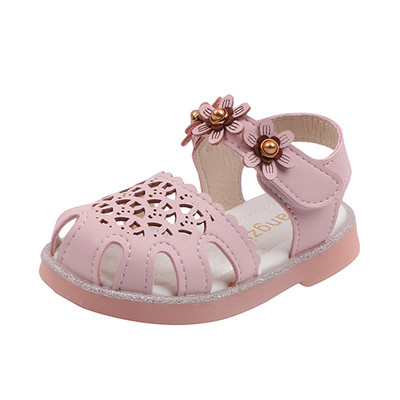 Sandale moderne din piele ecologica cu flori 3D