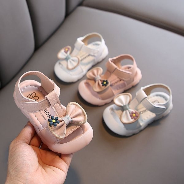 Sandale pentru copii din piele ecologica cu panglica si velcro