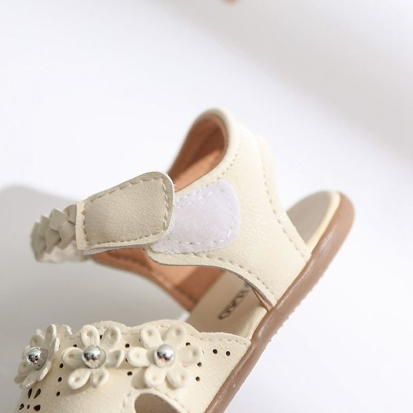 Sandale pentru copii din piele ecologica cu panglica si velcro