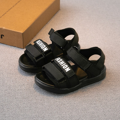 Sandale de vară pentru copii în culori neon și autocolante