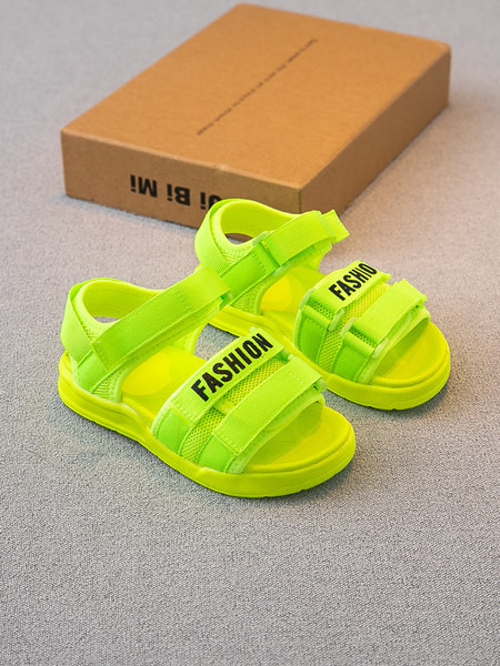 Sandale de vară pentru copii în culori neon și autocolante