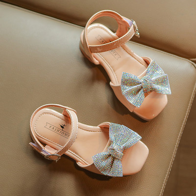 Model nou de sandale pentru copii pentru fete cu panglica
