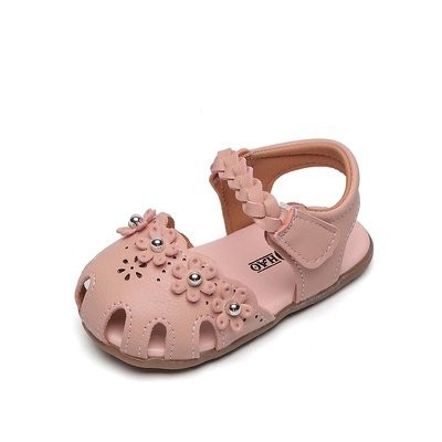 Sandale pentru copii din piele ecologică cu ursuleț de pluș