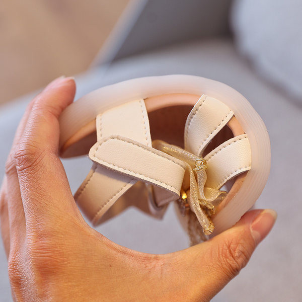 Sandale de dama moderne cu pietre si panglica