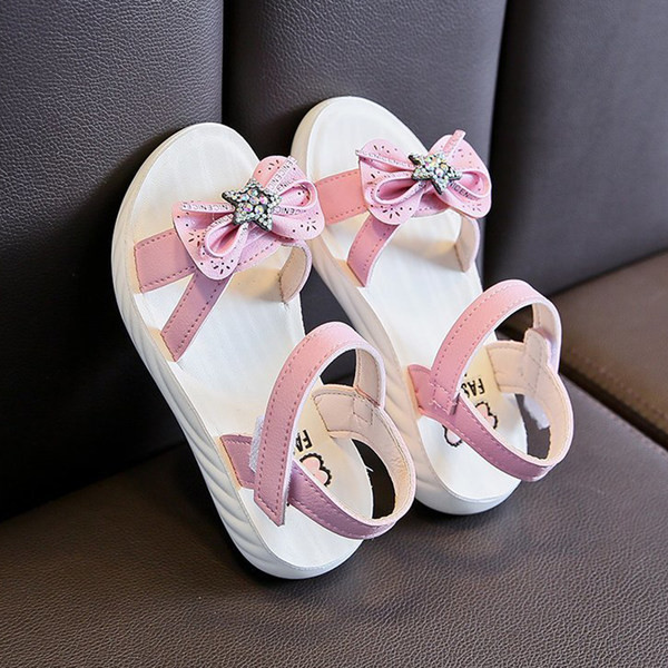 Sandale moderne pentru copii cu talpă moale și panglică