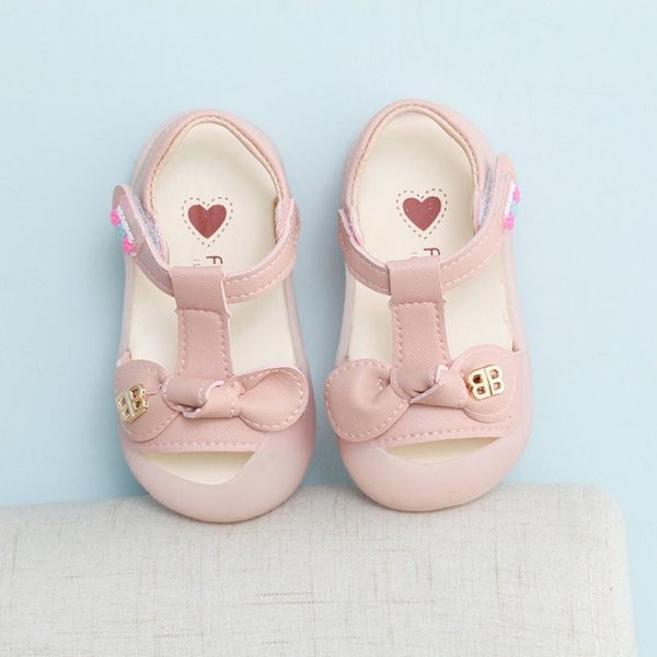 Παιδικά σανδάλια από οικολογικό δέρμα με κορδέλα για κορίτσια