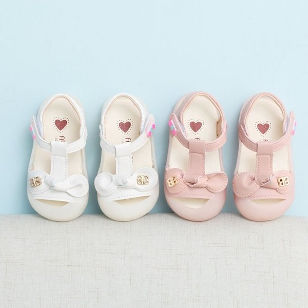 Παιδικά σανδάλια από οικολογικό δέρμα με κορδέλα για κορίτσια