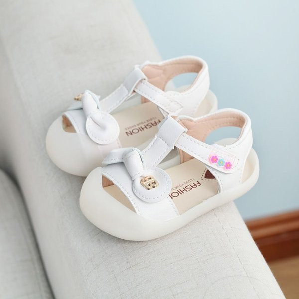 Παιδικά σανδάλια από οικολογικό δέρμα με κορδέλα για κορίτσια