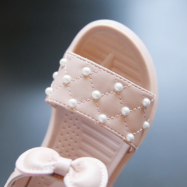 Sandale pentru copii cu perle in doua culori