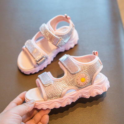 Sportske ležerne dječje sandale s tratinčicama za djevojčice